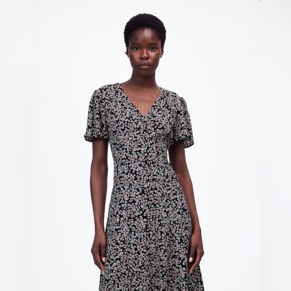 Madewell Flutter-Sleeve Mini Dress in Floral NWT Size 4